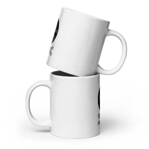 White glossy mug